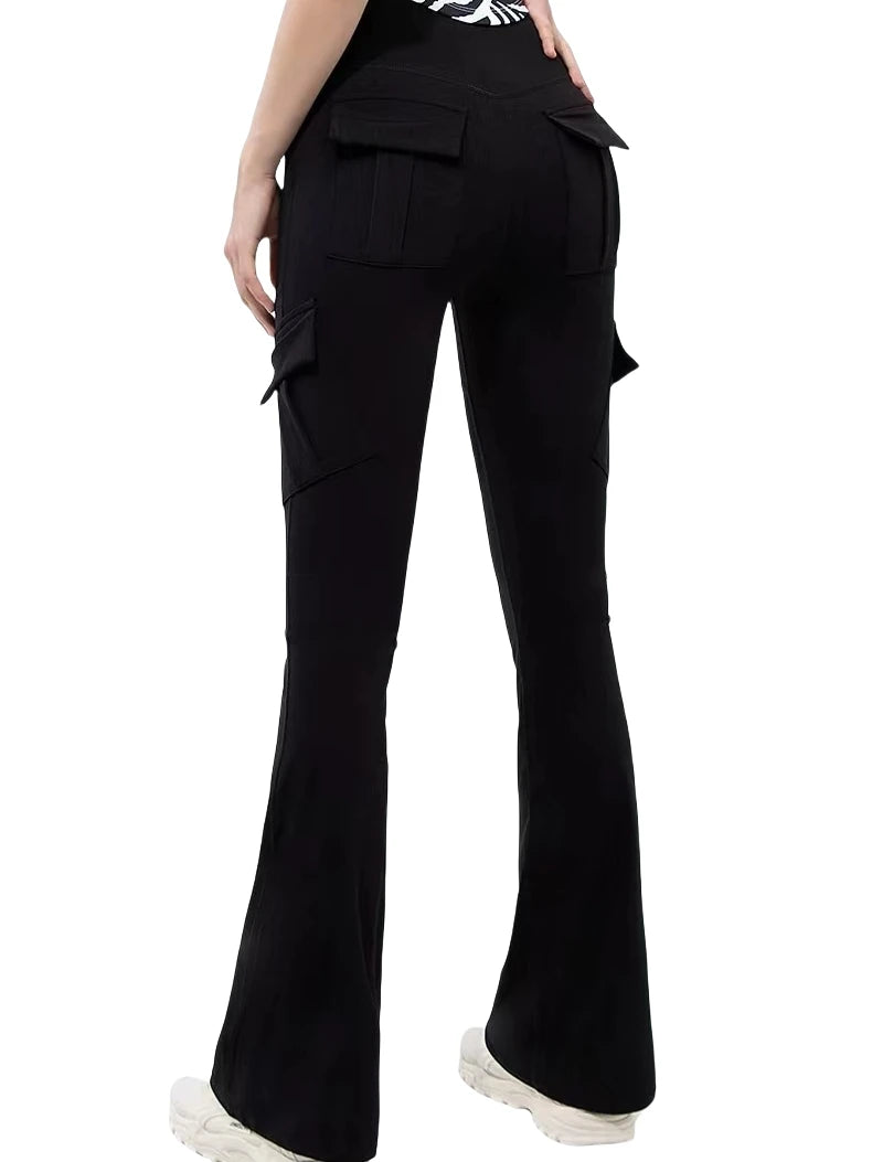 Wide-Leg High Stretch Yoga Pants